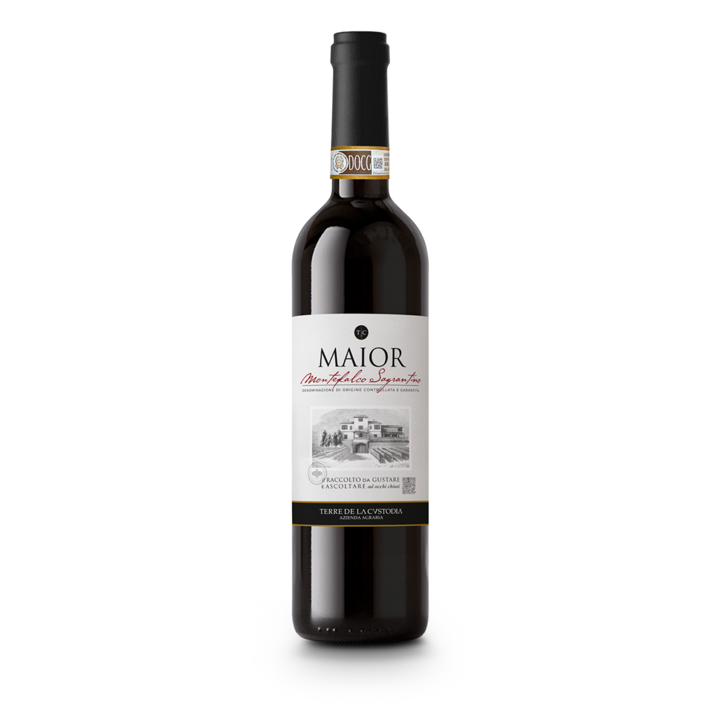 Bottiglia di Maior Montefalco Sagrantino DOCG Terre de La Custodia