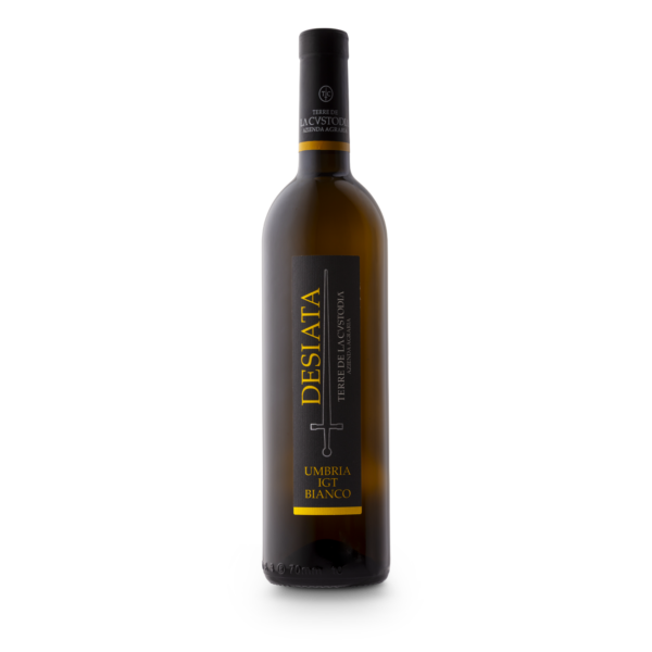 Bottiglia di vino bianco Desiata Umbria IGT Terre de la Custodia da 750 ml