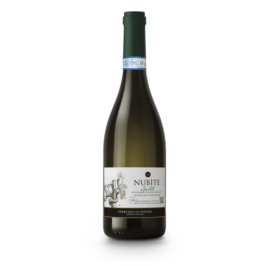 Bottiglia di Nubìte Spoleto DOC Trebbiano Spoletino Terre de La Custodia
